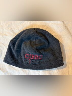 CJRRC Embroidered Running Beanie, Unisex One Size, Gray